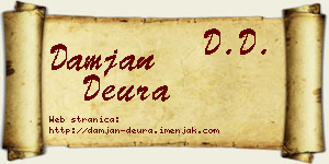 Damjan Deura vizit kartica
